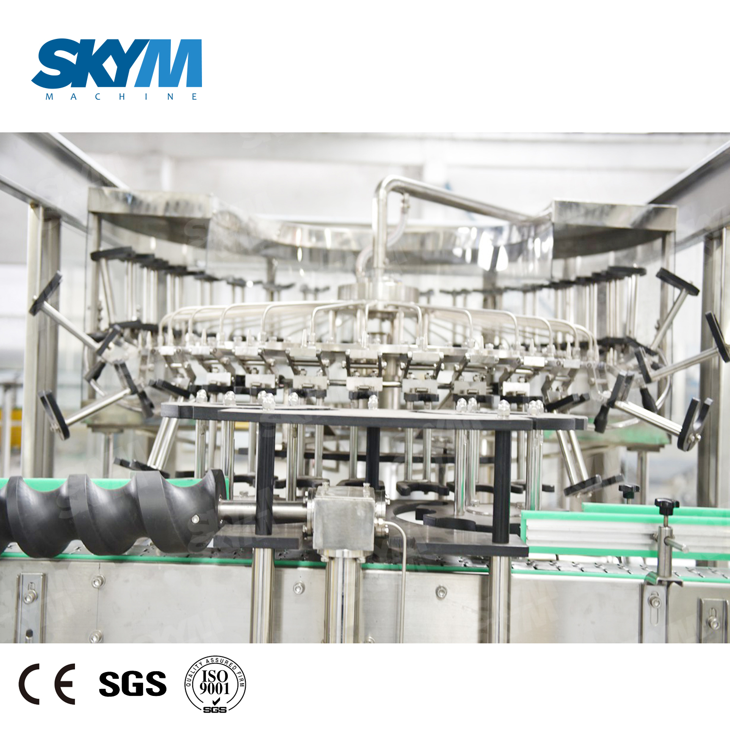 40 Heads Glass Bottle Aluminum Caps Beer Filling Machine 