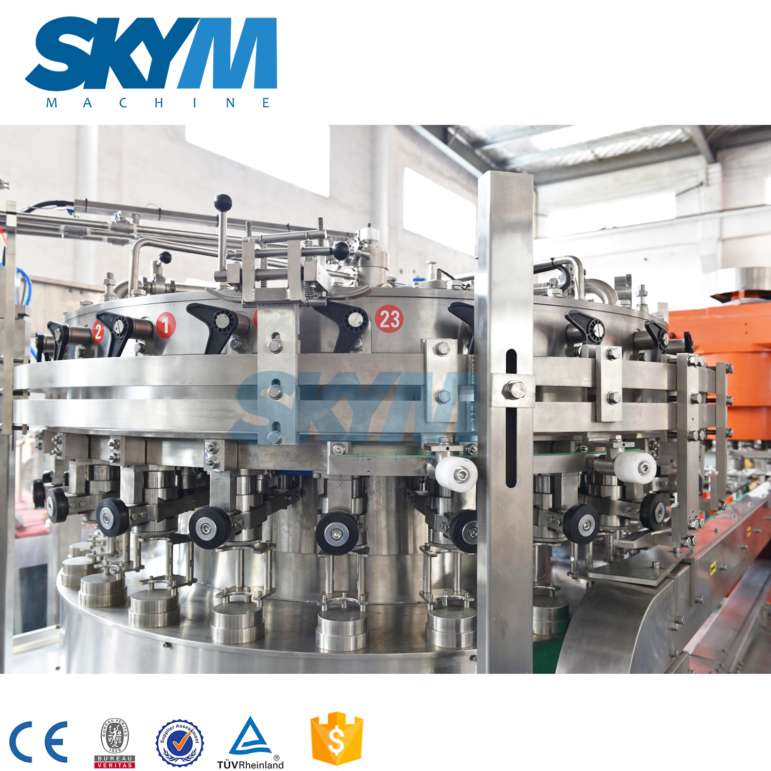 Industrial Carbonated Beer soda soft Drink Canning Filling Machine 