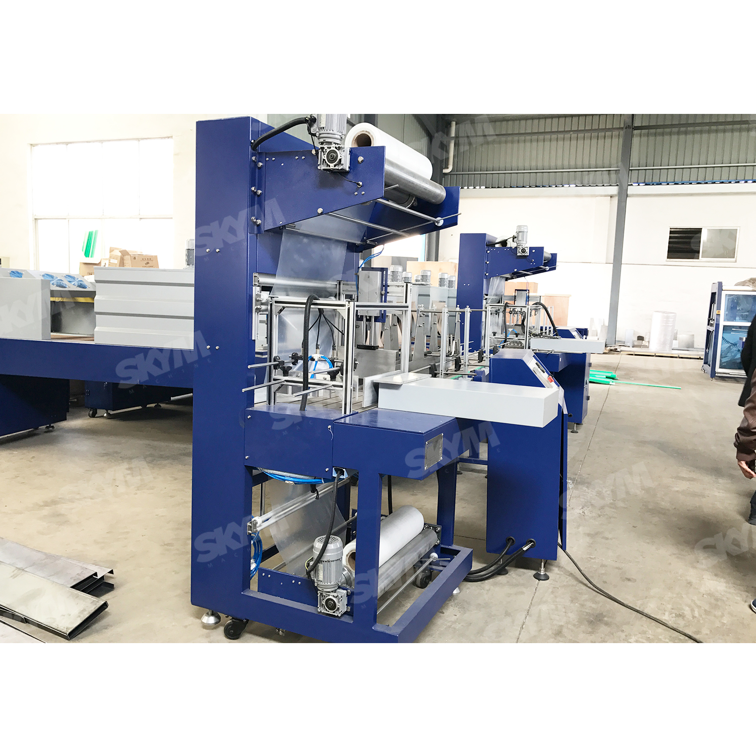 Colorful PE Film Cola Bottle Shrink Wrapping Machine 