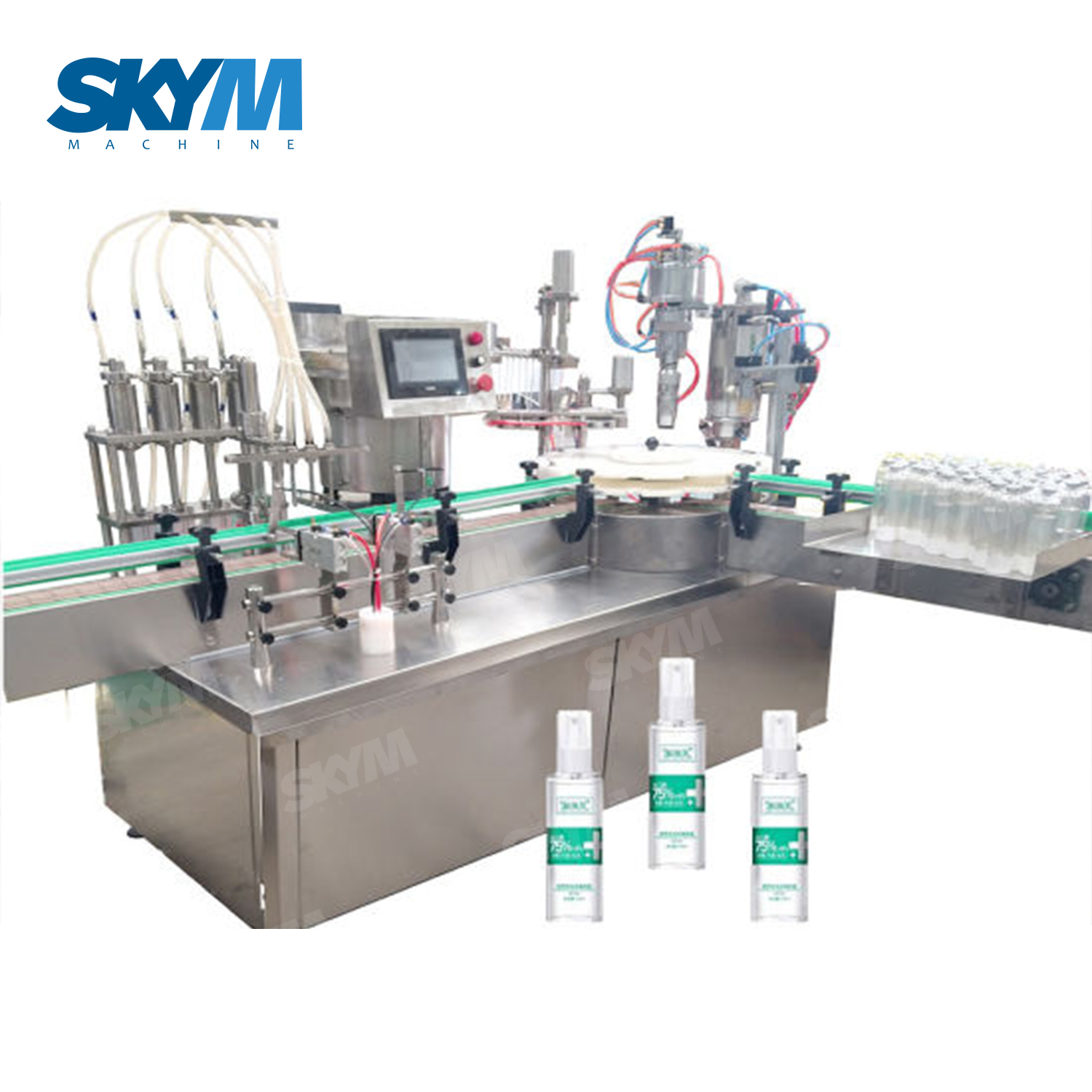 Automatic Alcohol Spray Bottle Filling And Capping Machine from China