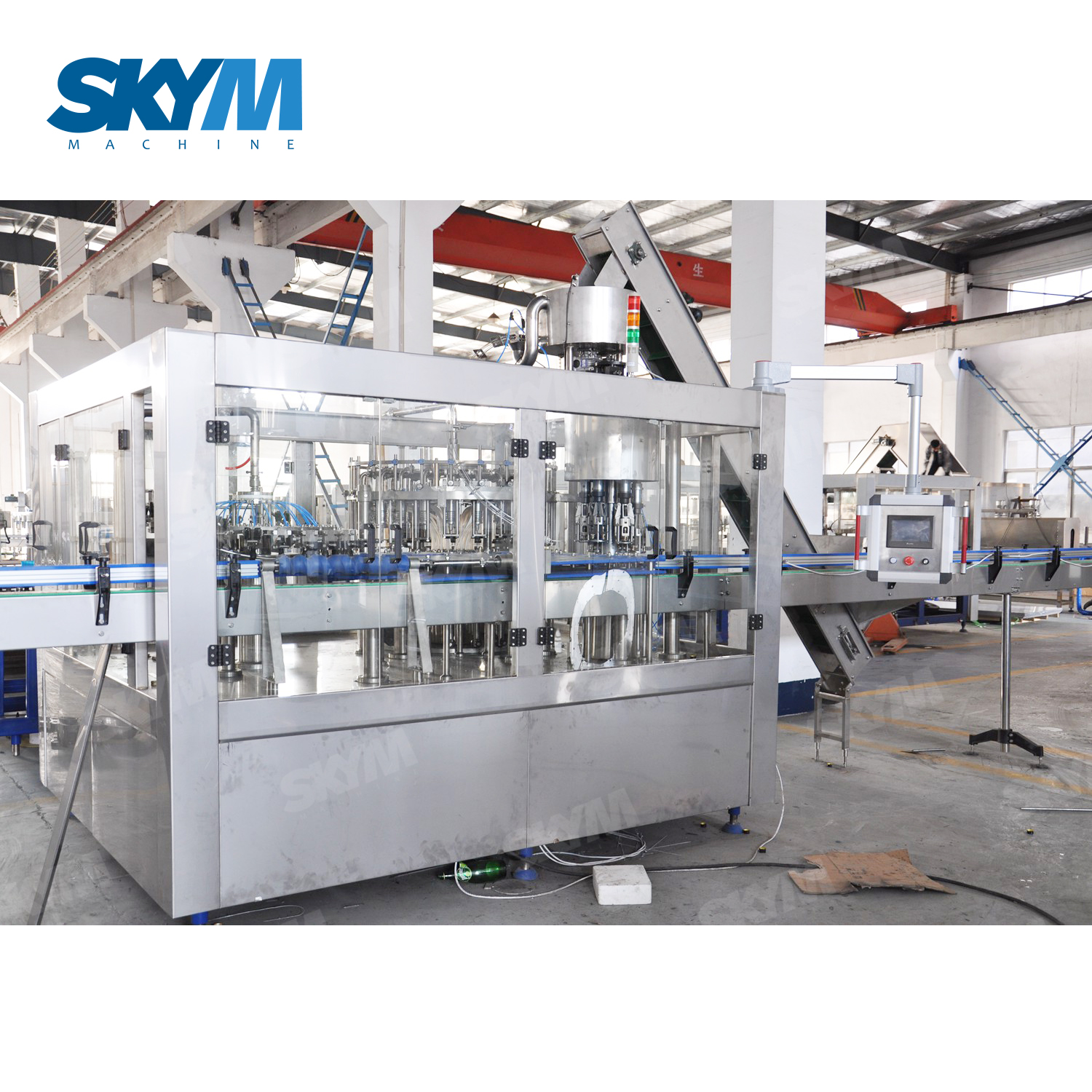 Sparkling Wine / Whiskey / Red Wine Glass Bottle Filling Line Machine